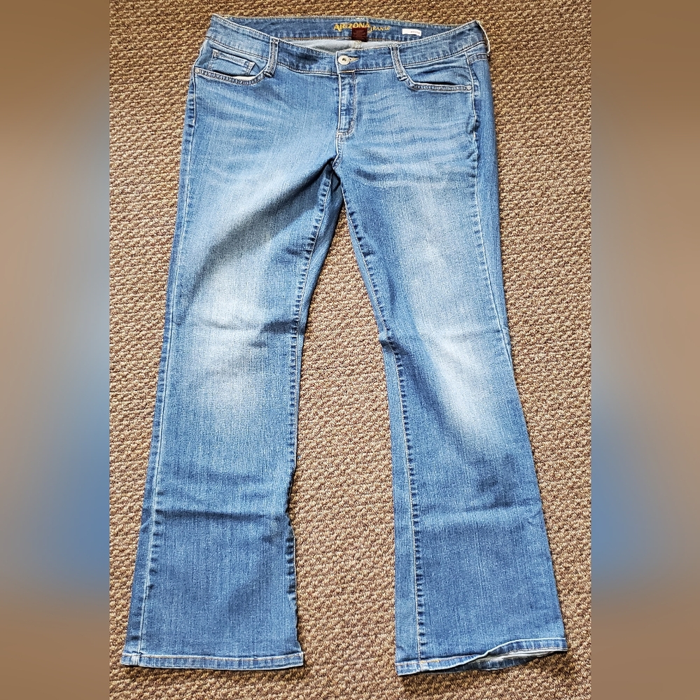 Arizona Jean Company Juniors's Plus Size 16 Boot Cut Jeans - Light Blue